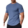 image:imageCOOFANDY Mens Muscle T Shirts Short Sleeve Slim Fit Tshirts Gym Workout Athletic Crewneck ShirtBlue