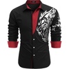 image:imageCOOFANDY Mens Print Button Down Dress Shirt Fashion Long Sleeve Casual Shirts