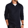 image:imageCOOFANDY Mens Quarter Zip Sweatshirt Casual 14 Zip Pullover Business Casual Polo Sweatshirt Winter Tops Navy Blue