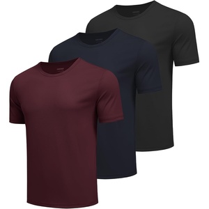 image:imageCOOFANDY 3 Pack Mens Athletic TShirts Short Sleeve  Quick Dry Moisture Wicking Workout Shirts for Running Gym CasualAblackMidnight BlueWine Red3 Pack
