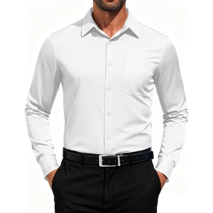 image:imageCOOFANDY Mens Dress Shirts Long Sleeve Button Down Formal Shirt Regular Fit Solid Business Casual ShirtsWhite