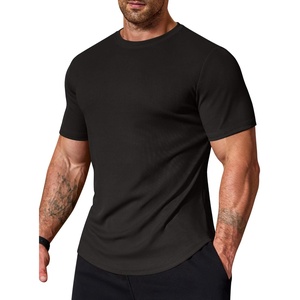 image:imageCOOFANDY Mens Muscle T Shirts Short Sleeve Slim Fit Tshirts Gym Workout Athletic Crewneck ShirtBlack