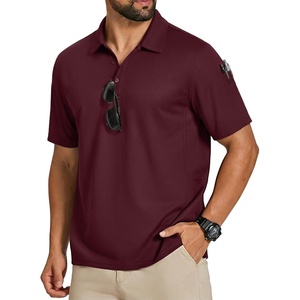 image:imageCOOFANDY Polo Shirts for Men Short Sleeve Performance Collared Work Golf Shirts Dry Fit Pique Polos Summer Tactical Polo Shirts