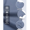 image:imageCOOFANDY Mens T Shirts Casual Short Sleeve Crewneck Shirts Solid Textured Knit Pullover TeesGrey Blue