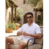 image:imageCOOFANDY Mens Casual Cotton Linen Shorts Elastic Waist Drawstring Shorts Summer Beach VacationBeige