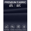 image:imageCOOFANDY Mens Casual Cotton Linen Shorts Elastic Waist Drawstring Shorts Summer Beach VacationNavy Blue