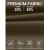 image:imageCOOFANDY Mens Casual Cotton Linen Shorts Elastic Waist Drawstring Shorts Summer Beach VacationOlive Green