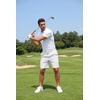 image:imageCOOFANDY Mens Casual Cotton Linen Shorts Elastic Waist Drawstring Shorts Summer Beach VacationWhite