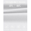 image:imageCOOFANDY Mens Casual Cotton Linen Shorts Elastic Waist Drawstring Shorts Summer Beach VacationWhite