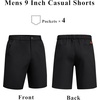 image:imageCOOFANDY Mens Shorts Casual 9 Lightweight Cotton Comfort Stretch Dress Shots Summer Beach with PocketsBlack