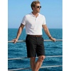 image:imageCOOFANDY Mens Shorts Casual 9 Lightweight Cotton Comfort Stretch Dress Shots Summer Beach with PocketsBlack