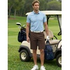 image:imageCOOFANDY Mens Shorts Casual 9 Lightweight Cotton Comfort Stretch Dress Shots Summer Beach with PocketsBrown