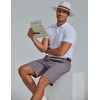 image:imageCOOFANDY Mens Shorts Casual 9 Lightweight Cotton Comfort Stretch Dress Shots Summer Beach with PocketsDark Gray