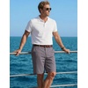 image:imageCOOFANDY Mens Shorts Casual 9 Lightweight Cotton Comfort Stretch Dress Shots Summer Beach with PocketsDark Gray