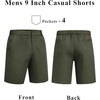 image:imageCOOFANDY Mens Shorts Casual 9 Lightweight Cotton Comfort Stretch Dress Shots Summer Beach with PocketsGreen