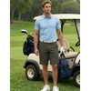 image:imageCOOFANDY Mens Shorts Casual 9 Lightweight Cotton Comfort Stretch Dress Shots Summer Beach with PocketsGreen