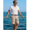 image:imageCOOFANDY Mens Shorts Casual 9 Lightweight Cotton Comfort Stretch Dress Shots Summer Beach with PocketsLight Khaki