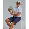 image:imageCOOFANDY Mens Shorts Casual 9 Lightweight Cotton Comfort Stretch Dress Shots Summer Beach with PocketsNavy