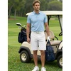image:imageCOOFANDY Mens Shorts Casual 9 Lightweight Cotton Comfort Stretch Dress Shots Summer Beach with PocketsWhite