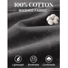 image:imageCOOFANDY Mens Sleeveless Shirts Cotton Workout Tank Tops Muscle Cut Off Shirt Summer Beach Casual Washed TeeDark Gray