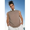 image:imageCOOFANDY Mens Sleeveless Shirts Cotton Workout Tank Tops Muscle Cut Off Shirt Summer Beach Casual Washed TeeKhaki