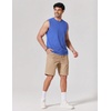 image:imageCOOFANDY Mens Sleeveless Shirts Cotton Workout Tank Tops Muscle Cut Off Shirt Summer Beach Casual Washed TeeLight Blue