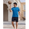 image:imageCOOFANDY Mens Swim Shirt Short Sleeve UPF 50 Sun Shirts Rash Guard Quick Dry Beach Water T Shirts for MenBlue