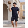 image:imageCOOFANDY Mens Swim Shirt Short Sleeve UPF 50 Sun Shirts Rash Guard Quick Dry Beach Water T Shirts for MenNavy Blue