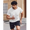 image:imageCOOFANDY Mens Swim Shirt Short Sleeve UPF 50 Sun Shirts Rash Guard Quick Dry Beach Water T Shirts for MenWhite