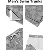 image:imageCOOFANDY Mens Swim Trunks Quick Dry Board Shorts Swimsuit Swimwear Bathing SuitP Grey Leaf