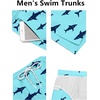 image:imageCOOFANDY Mens Swim Trunks Quick Dry Board Shorts Swimsuit Swimwear Bathing SuitP Shark Green