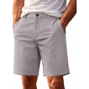 image:imageCOOFANDY Mens Shorts Casual 9 Lightweight Cotton Comfort Stretch Dress Shots Summer Beach with PocketsLight Gray