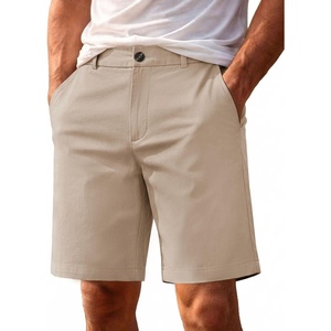 image:imageCOOFANDY Mens Shorts Casual 9 Lightweight Cotton Comfort Stretch Dress Shots Summer Beach with PocketsLight Khaki