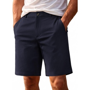 image:imageCOOFANDY Mens Shorts Casual 9 Lightweight Cotton Comfort Stretch Dress Shots Summer Beach with PocketsNavy Blue