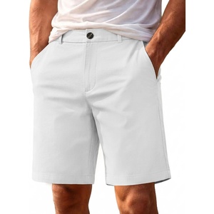 image:imageCOOFANDY Mens Shorts Casual 9 Lightweight Cotton Comfort Stretch Dress Shots Summer Beach with PocketsWhite