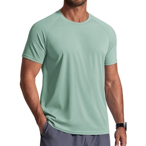 image:imageCOOFANDY Mens Swim Shirt Short Sleeve UPF 50 Sun Shirts Rash Guard Quick Dry Beach Water T Shirts for MenIce Green