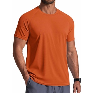 image:imageCOOFANDY Mens Swim Shirt Short Sleeve UPF 50 Sun Shirts Rash Guard Quick Dry Beach Water T Shirts for MenOrange