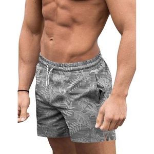 image:imageCOOFANDY Mens Swim Trunks Quick Dry Board Shorts Swimsuit Swimwear Bathing SuitP Grey Leaf