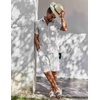 image:imageCOOFANDY Mens Button Down Short Sleeve Shirt Casual Cotton Summer Beach Wedding Linen Shirts with PocketLight Grey