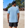 image:imageCOOFANDY Mens Swim Shirt UPF 50 Rash Guard Beach Tshirt Workout Quick Dry T Shirts for Running Surfing and HikingBlue
