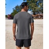 image:imageCOOFANDY Mens Swim Shirt UPF 50 Rash Guard Beach Tshirt Workout Quick Dry T Shirts for Running Surfing and HikingDeep Grey