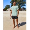image:imageCOOFANDY Mens Swim Shirt UPF 50 Rash Guard Beach Tshirt Workout Quick Dry T Shirts for Running Surfing and HikingLight Green