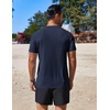 image:imageCOOFANDY Mens Swim Shirt UPF 50 Rash Guard Beach Tshirt Workout Quick Dry T Shirts for Running Surfing and HikingMightnight Blue