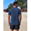 image:imageCOOFANDY Mens Swim Shirt UPF 50 Rash Guard Beach Tshirt Workout Quick Dry T Shirts for Running Surfing and HikingNavy Blue
