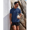 image:imageCOOFANDY Mens Swim Shirt UPF 50 Rash Guard Beach Tshirt Workout Quick Dry T Shirts for Running Surfing and HikingNavy Blue