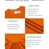 image:imageCOOFANDY Mens Swim Shirt UPF 50 Rash Guard Beach Tshirt Workout Quick Dry T Shirts for Running Surfing and HikingOrange