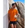 image:imageCOOFANDY Mens Swim Shirt UPF 50 Rash Guard Beach Tshirt Workout Quick Dry T Shirts for Running Surfing and HikingOrange