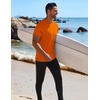 image:imageCOOFANDY Mens Swim Shirt UPF 50 Rash Guard Beach Tshirt Workout Quick Dry T Shirts for Running Surfing and HikingOrange