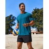 image:imageCOOFANDY Mens Swim Shirt UPF 50 Rash Guard Beach Tshirt Workout Quick Dry T Shirts for Running Surfing and HikingRoyal Blue