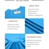image:imageCOOFANDY Mens Swim Shirt UPF 50 Rash Guard Beach Tshirt Workout Quick Dry T Shirts for Running Surfing and HikingWhitedeep Blue